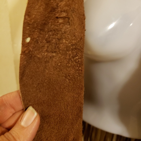 vintage handmade Genuine suede leather vest - Picture 7 of 8